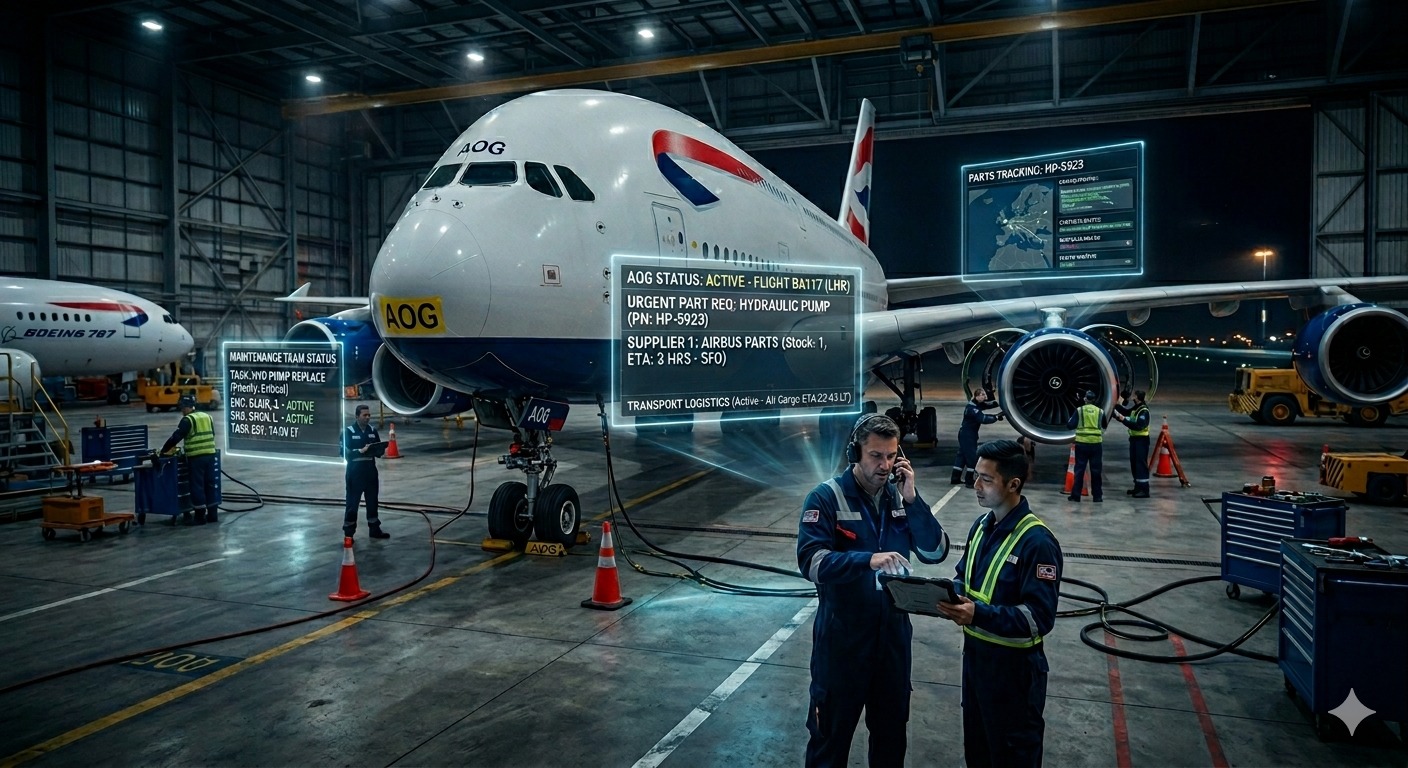 How Aviation Teams Respond to AOG Situations